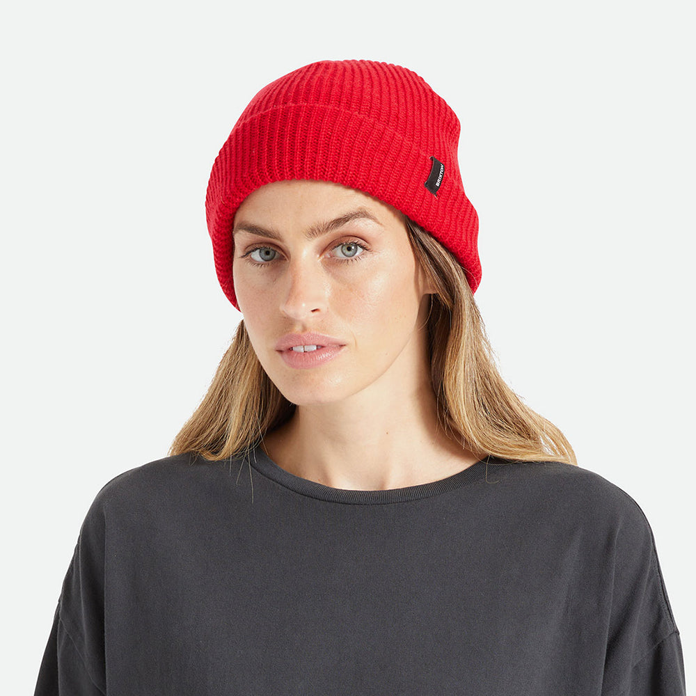 Gorro Beanie Heist con vuelta de Brixton - Rojo