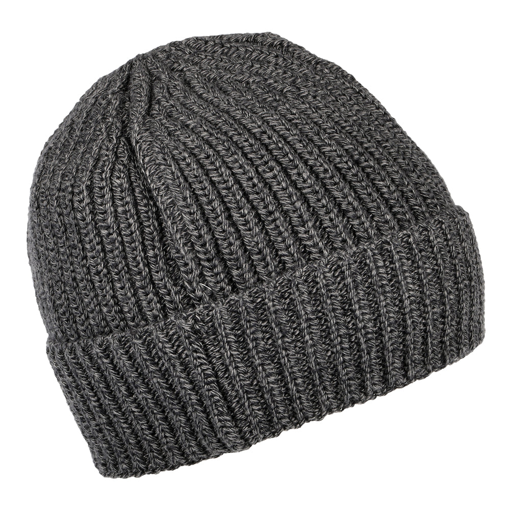 Gorro Beanie TJM Basic Rib de canalé de Tommy Hilfiger - Gris Oscuro