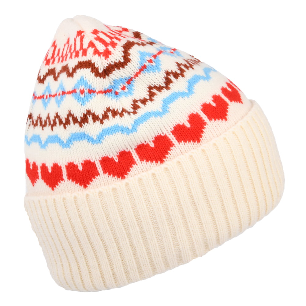 Gorro Beanie Graphic con vuelta de Levi's - Crema-Multi