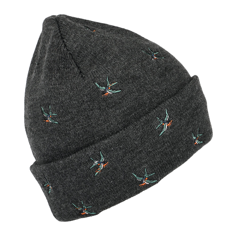 Gorro Beanie Vinson con vuelta con golondrinas de Barts - Gris Oscuro