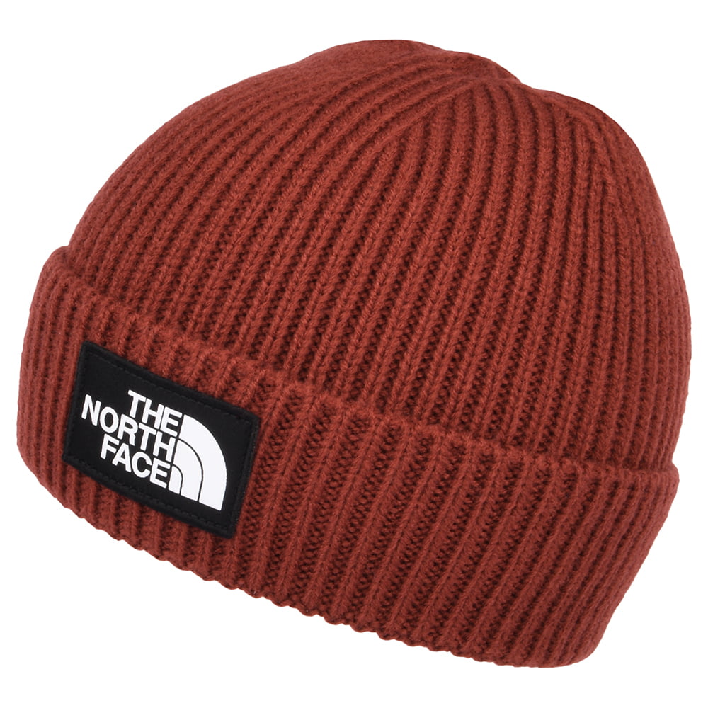 Gorro Logo Box con vuelta de The North Face - Rojo