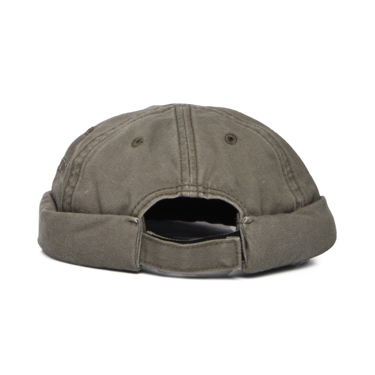 Gorro Beanie Docker de algodón de Stetson - Verde Oliva