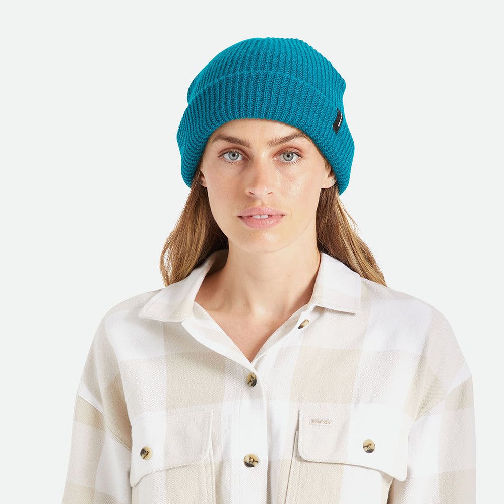 Gorro Beanie Heist con vuelta de Brixton - Azul Mar