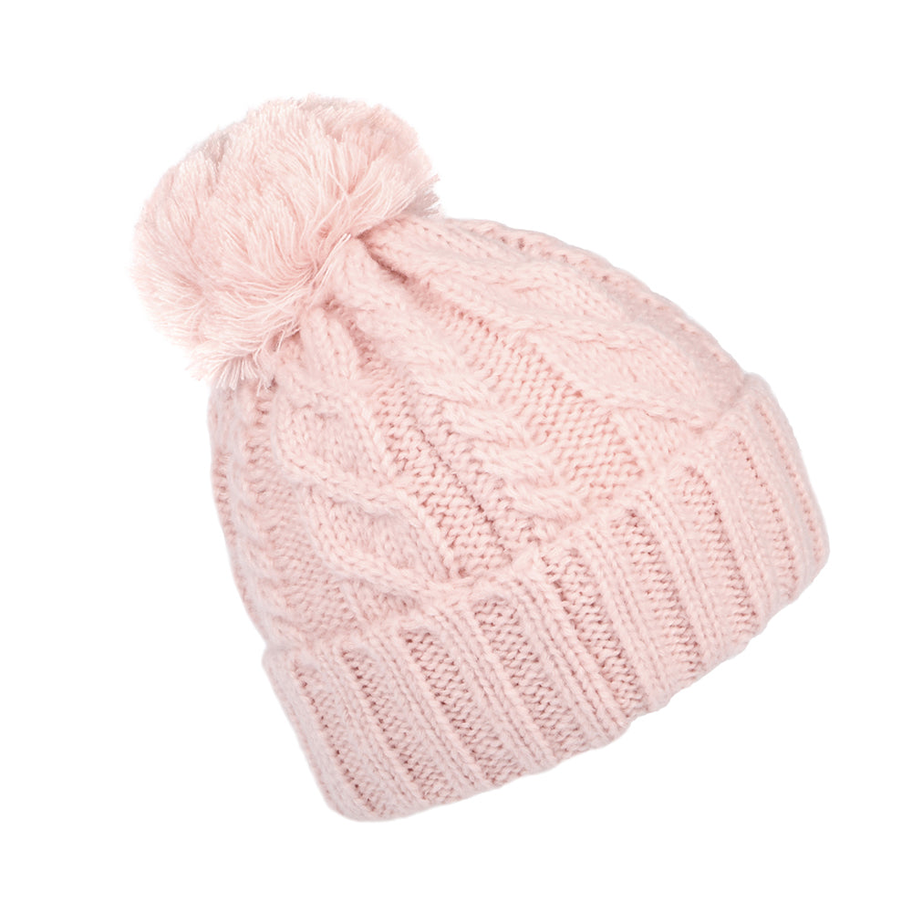 Gorro con pompón Lux Knit Pom de New Balance - Rosa