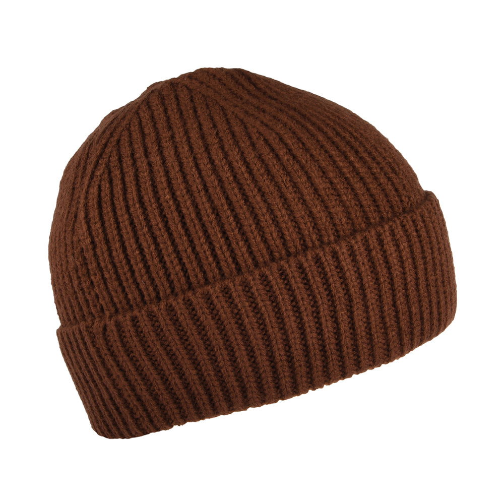 Gorro TNF Logo Box con vuelta de The North Face - Marrón
