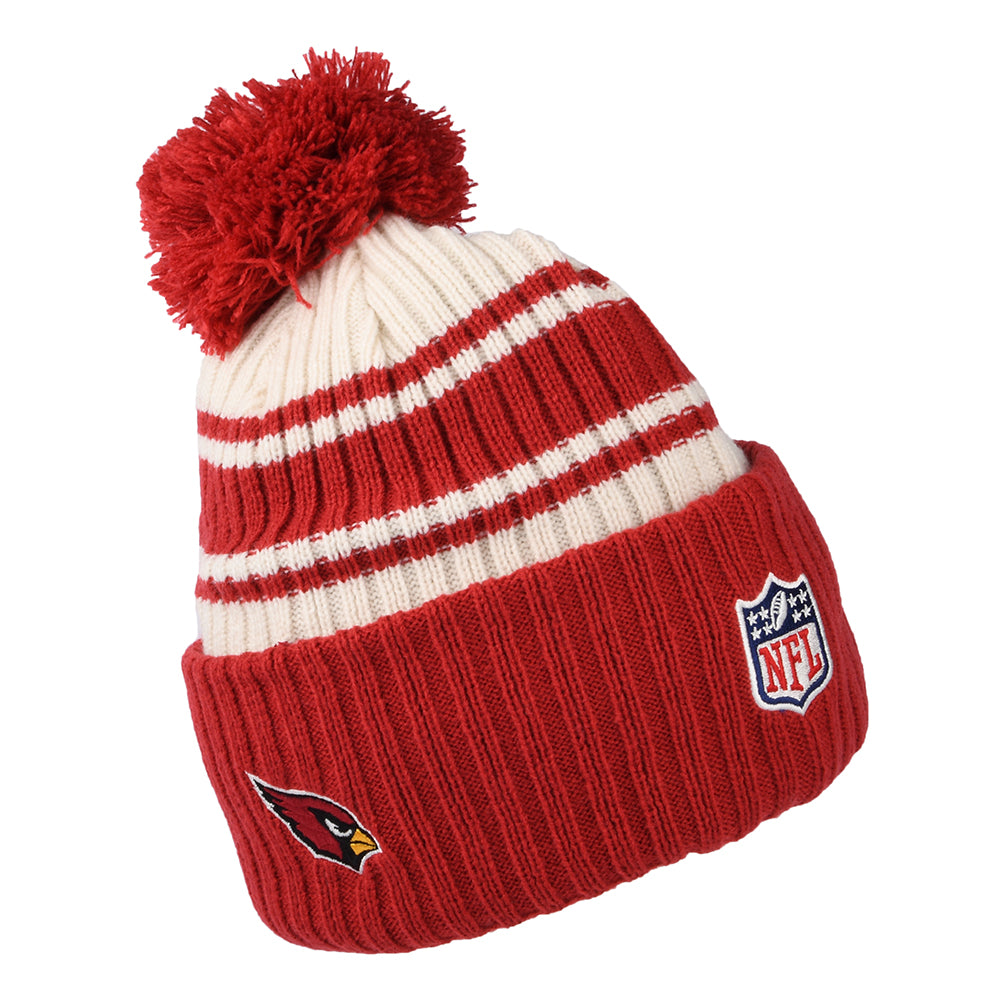 Gorro con pompón NFL Sideline Sport Knit Arizona Cardinals de New Era - Rojo-Blanco