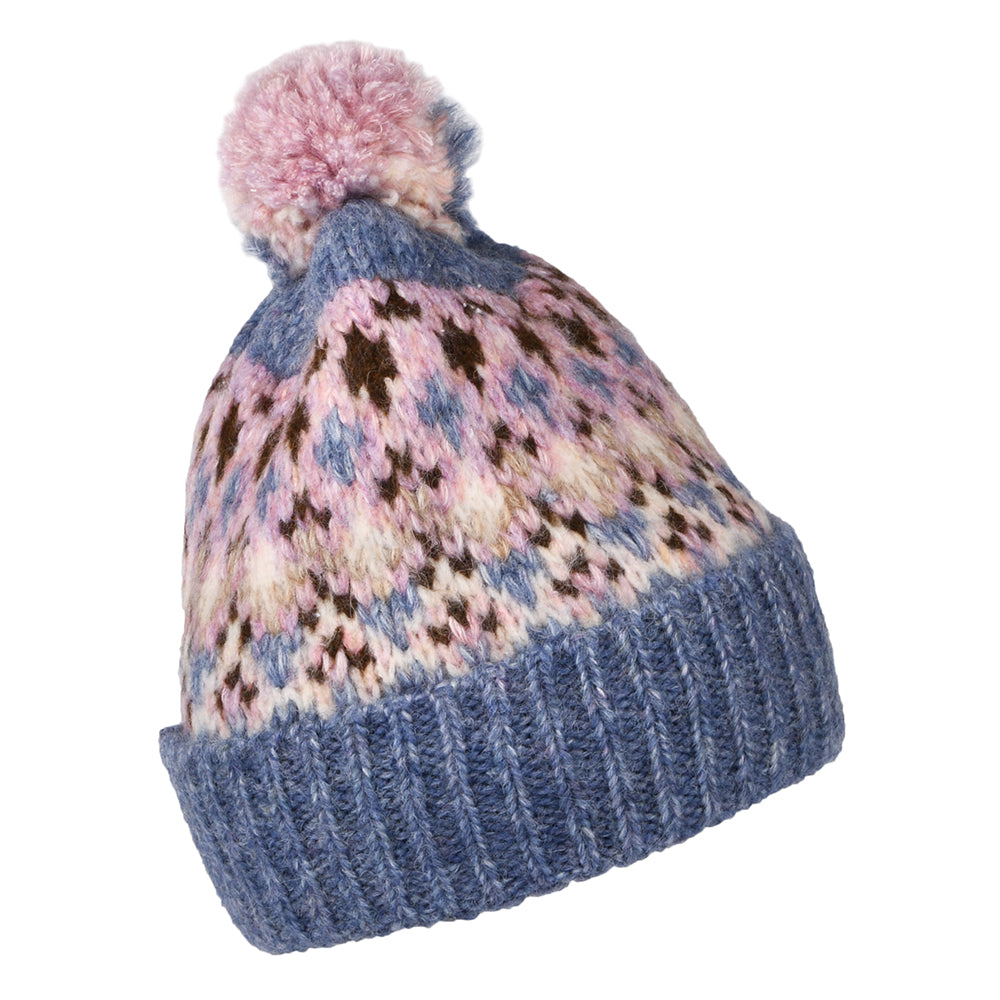 Gorro con pompón Renaa reciclado de Barts - Múltiples tonalidades azules