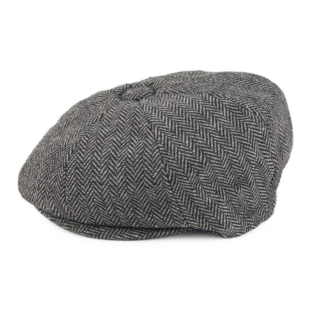 Gorra Newsboy de bebé de diseño de espiga de Jaxon & James - Antracita