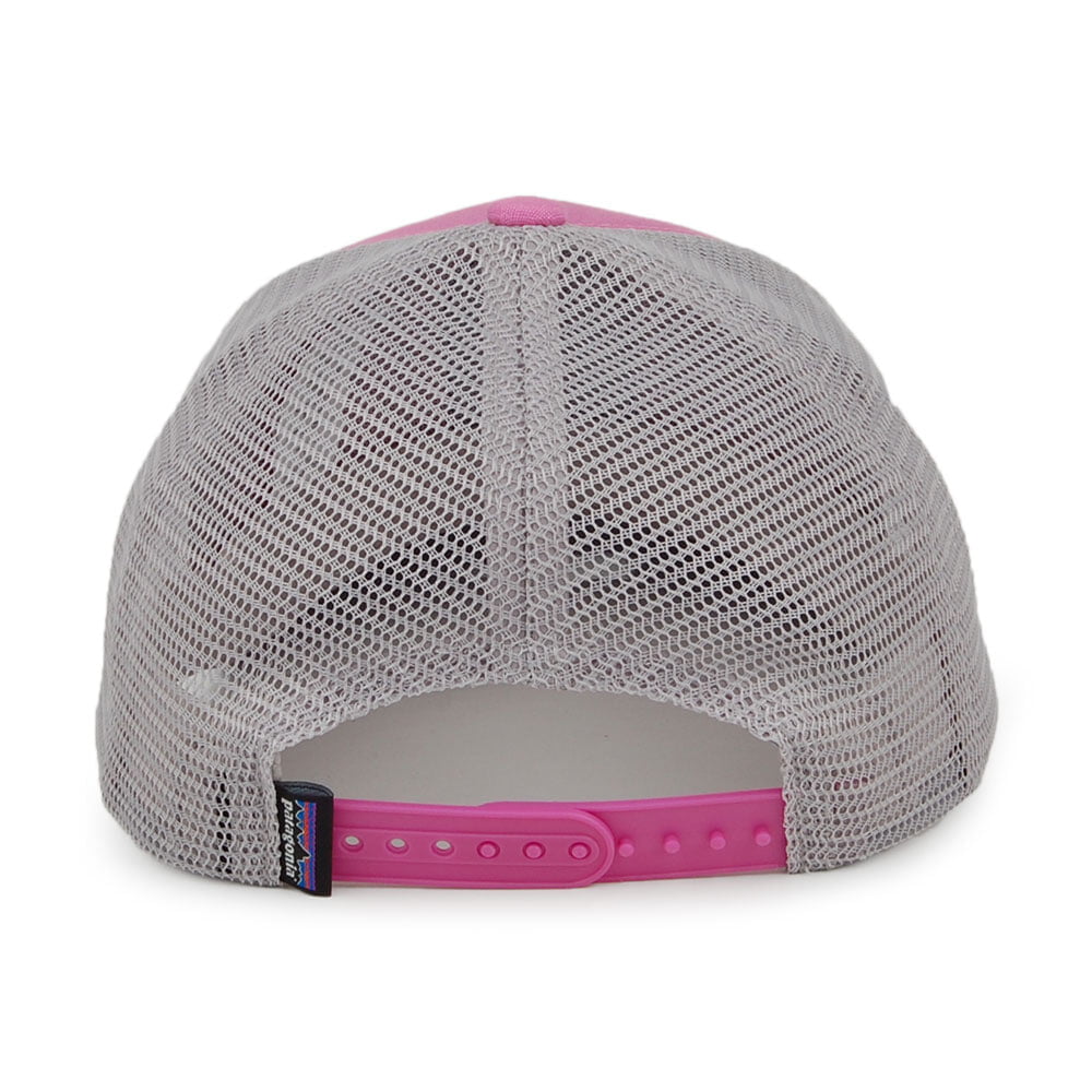 Gorra Trucker niños Sunset de algodón orgánico de Patagonia - Rosa-Gris