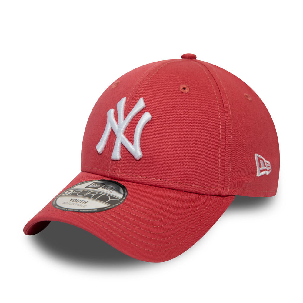 Gorra de béisbol niños 9FORTY MLB League Essential New York Yankees de New Era - Coral