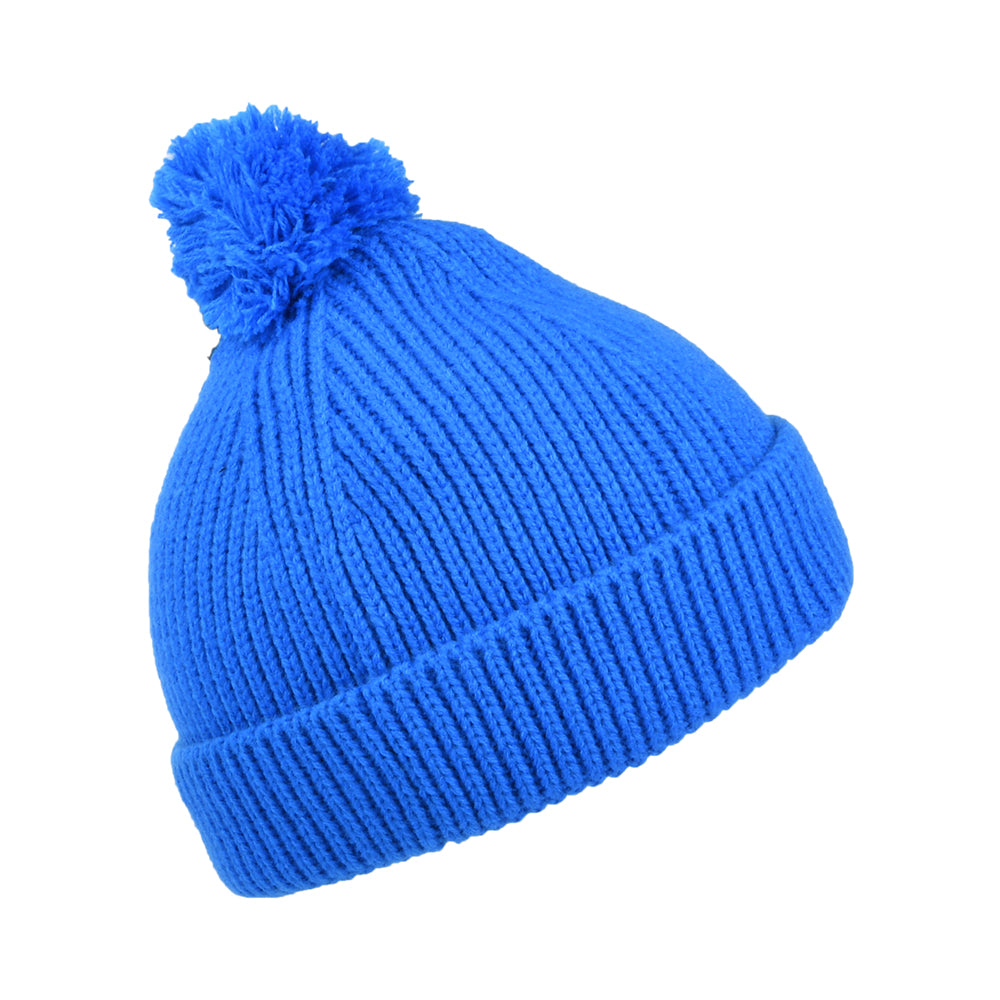 Gorro con pompón niños Littles Box Logo de The North Face - Azul