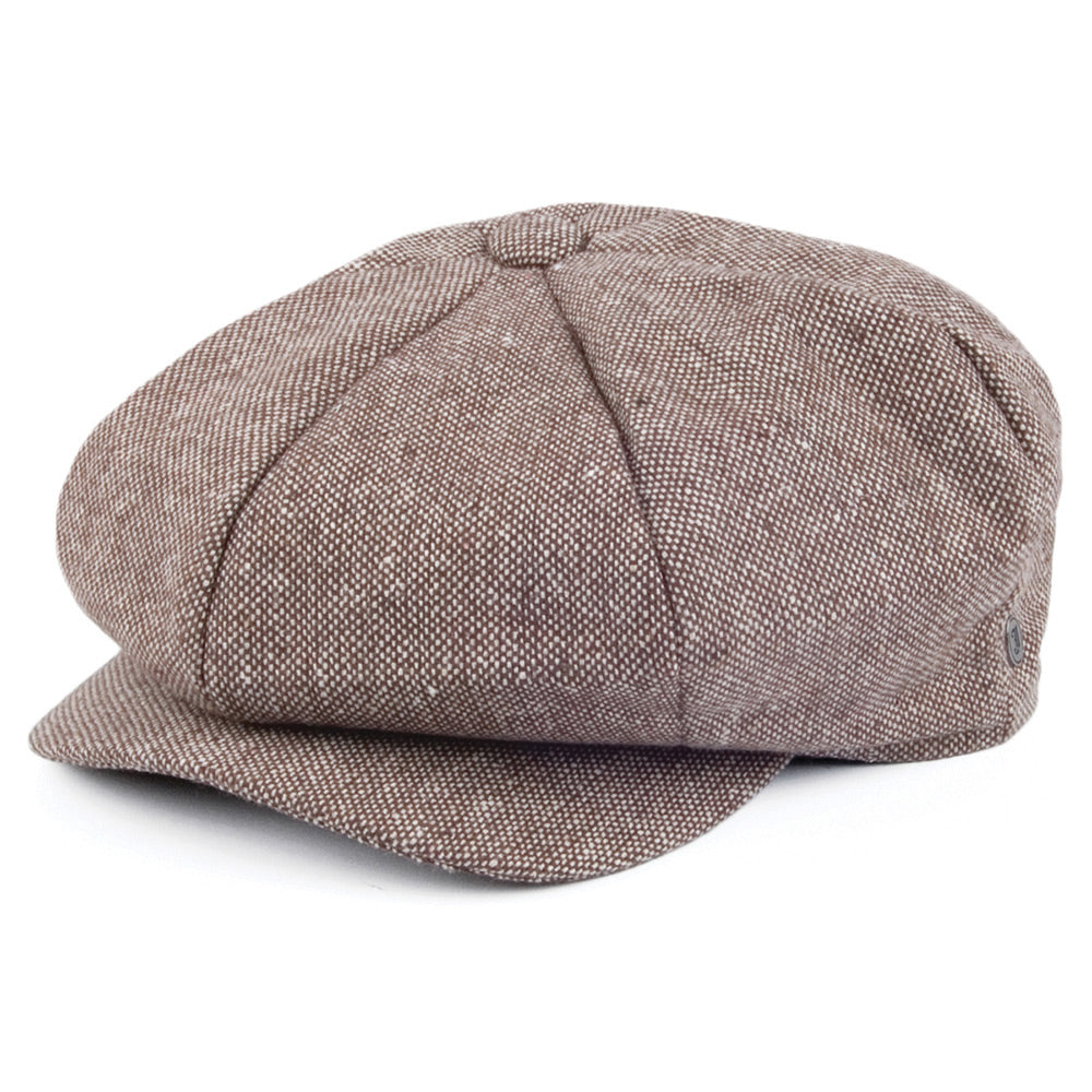 Gorra de Tweed Marl La Gran Manzana de Jaxon & James Marrón al por mayor