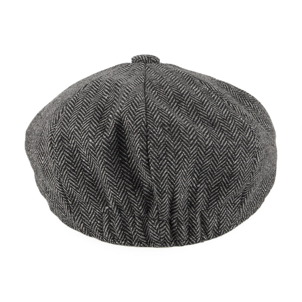 Gorra niño Newsboy con diseño de espiga de Jaxon & James Antracita al por mayor