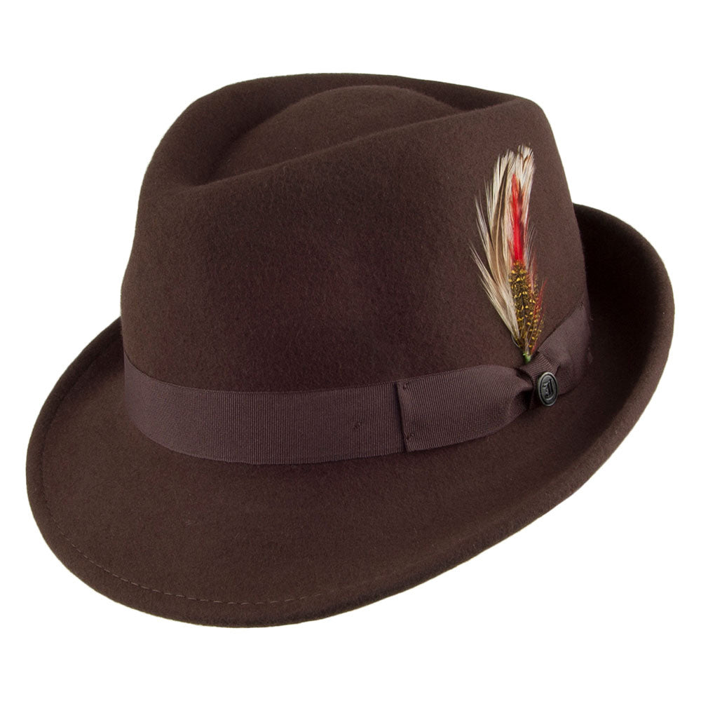 Sombrero Detroit Trilby de Jaxon & James Marrón al por mayor