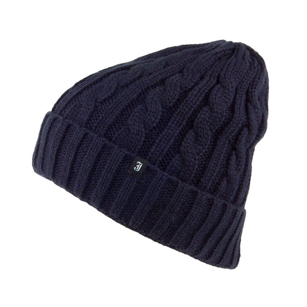 Gorro tejido juvenil de Jaxon & James Azul marino al por mayor