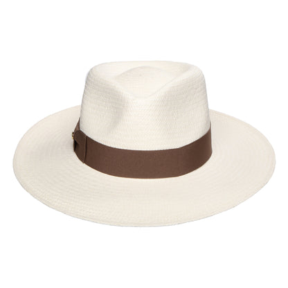 Sombrero fedora Panamá Chatsworth de Failsworth - Decolorado-Gris Topo