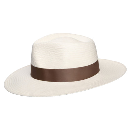Sombrero fedora Panamá Chatsworth de Failsworth - Decolorado-Gris Topo