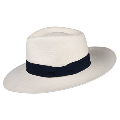 Sombrero fedora Panamá Chatsworth de Failsworth - Decolorado-Azul Marino