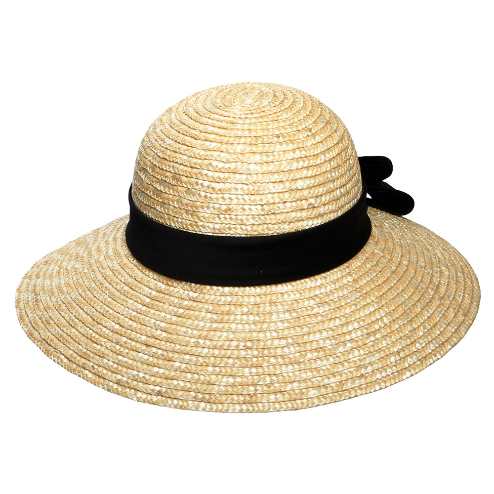 Sombrero de Sol Milan II Boater de paja de sur la tête - Natural