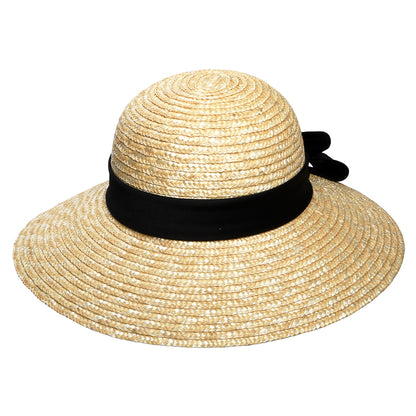 Sombrero de Sol Milan II Boater de paja de sur la tête - Natural
