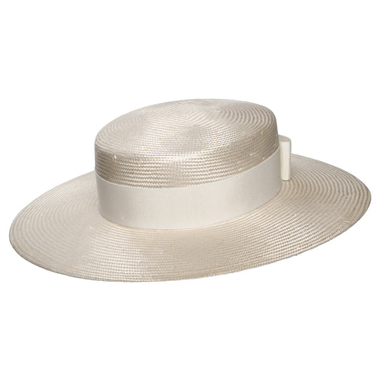 Sombrero Boater Audrey de Whiteley - Beige-Marfil