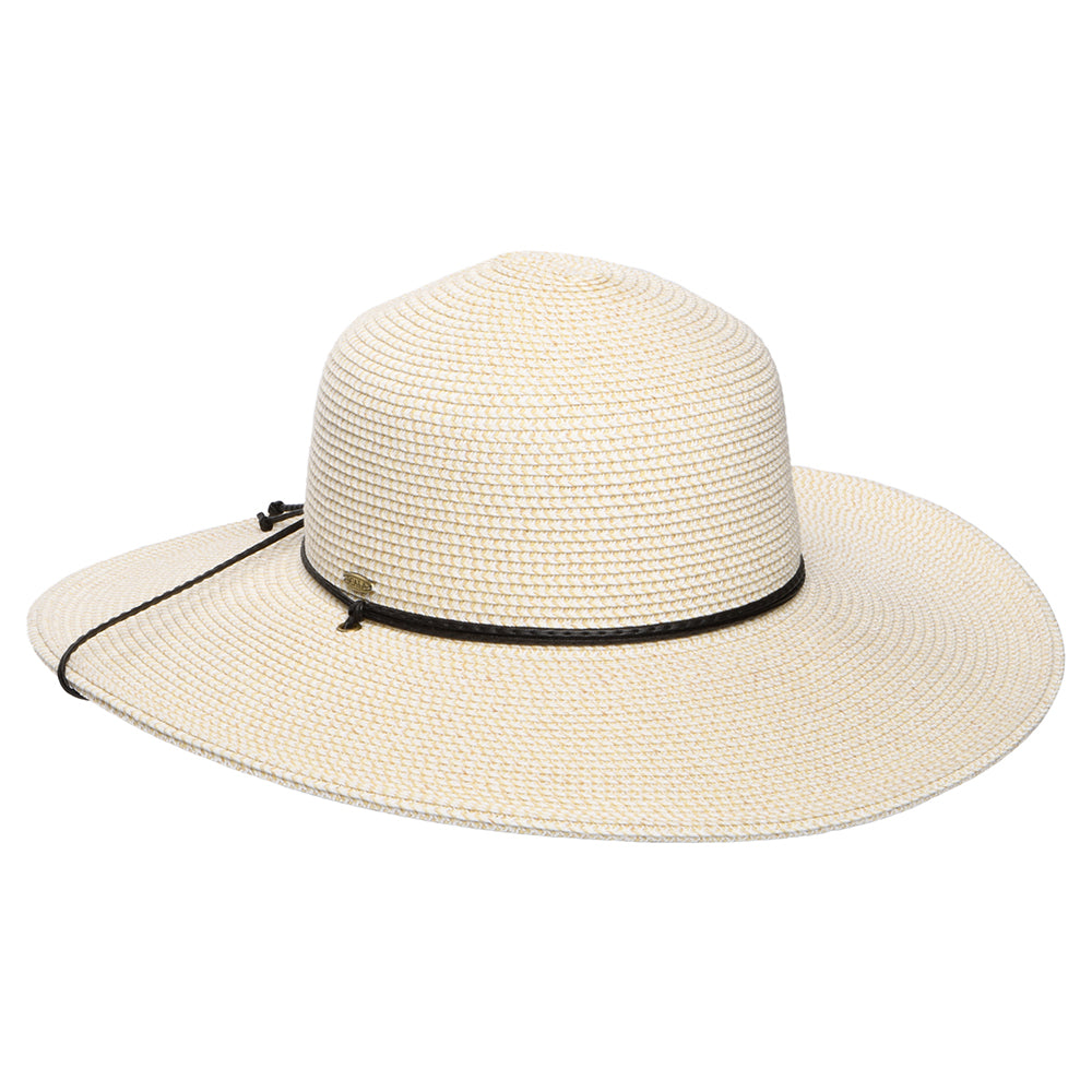 Sombrero de Sol Cleo de paja toyo de Scala - Blanco Marfil