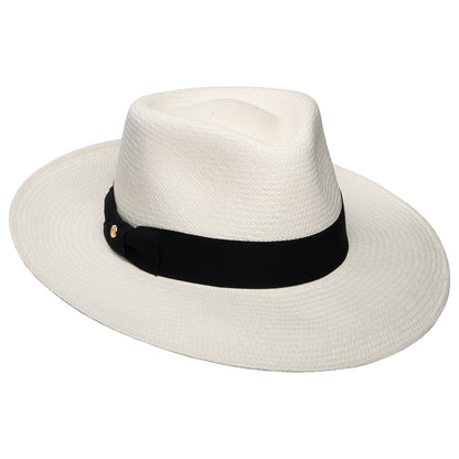 Sombrero fedora Panamá Chatsworth de Failsworth - Decolorado-Negro