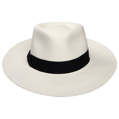 Sombrero fedora Panamá Chatsworth de Failsworth - Decolorado-Negro