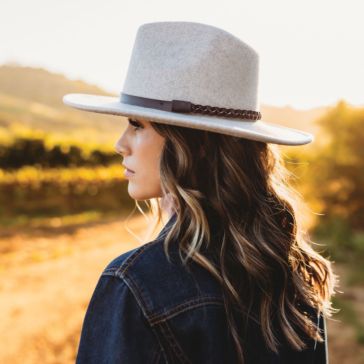 Sombrero Fedora Safari Jolene de Tejido Provato de Scala - Gris Topo
