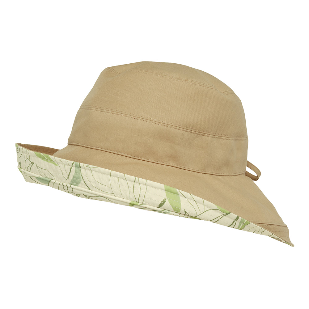Sombrero de Sol Campana Natural reversible de Sunday Afternoons - Marrón Claro-Multi