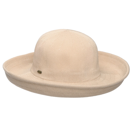 Sombrero de Sol Anji con ala elevada de Scala - Natural