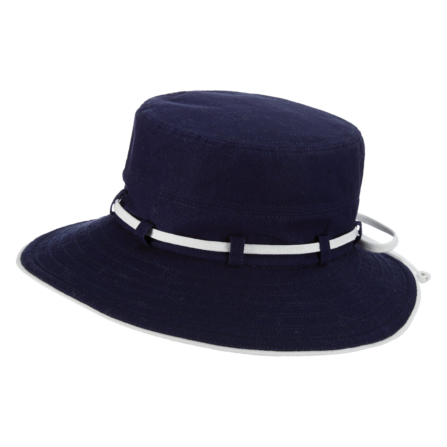Sombrero de Sol Padua Deluxe plegable de algodón de Scala - Azul Marino