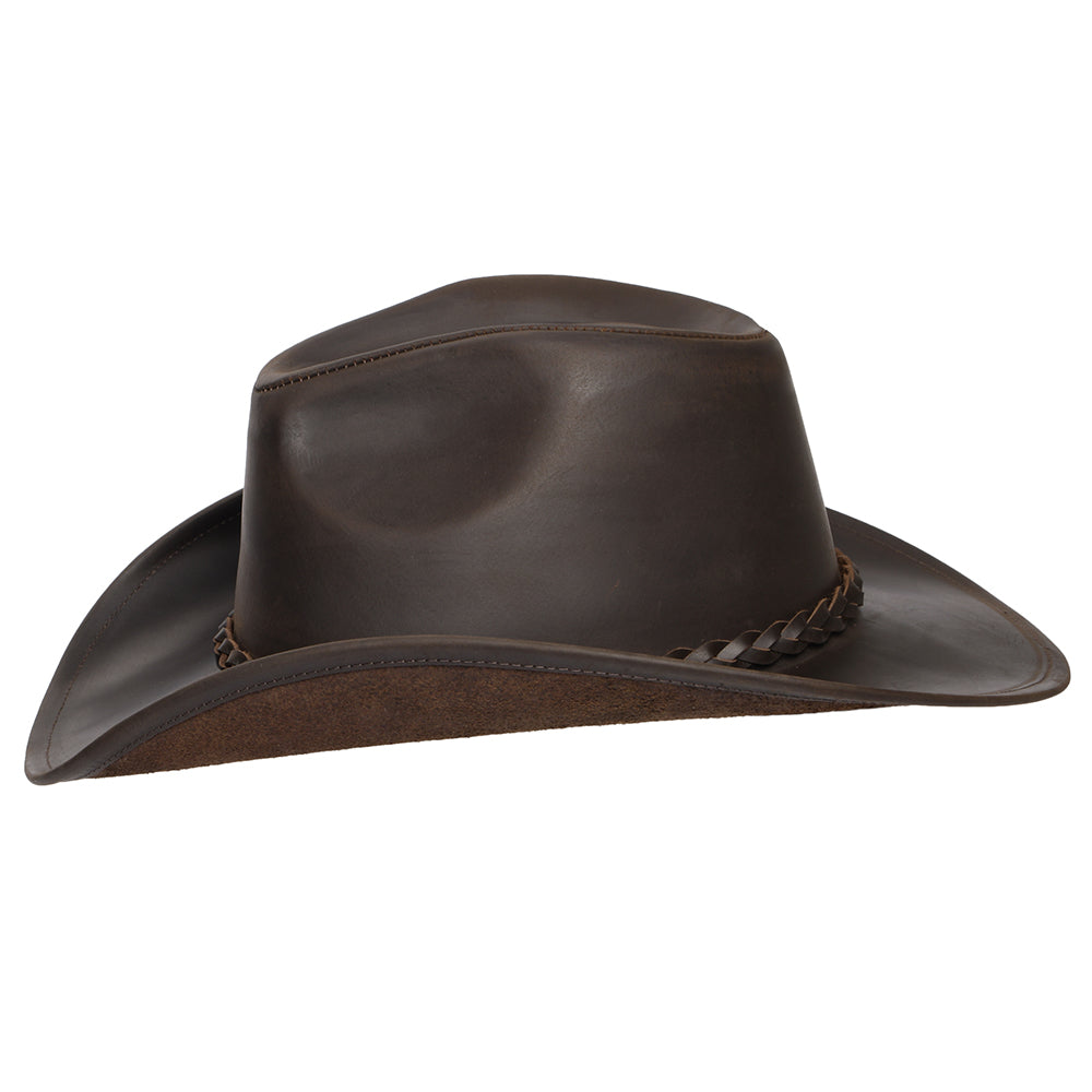 Sombrero Cowboy piel de búfalo de Jaxon & James - Chocolate