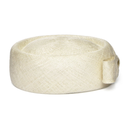 Sombrero Pillbox mujeres Jackie O de paja de Whiteley - Blanco Marfil
