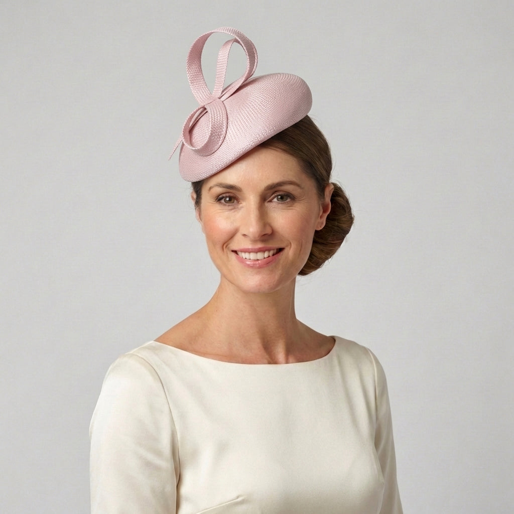 Sombrero Pillbox Jenny de paja de Whiteley - Rubor