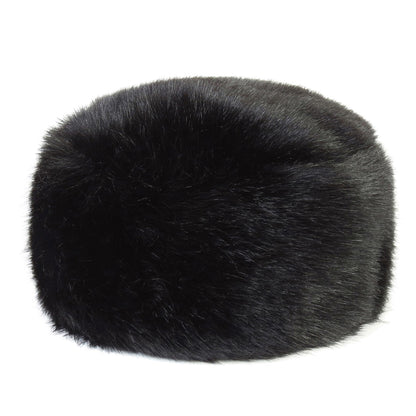 Sombrero Pillbox de piel sintética de Helen Moore - Negro