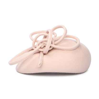 Sombrero Pillbox Rosey de lana con espiral de Whiteley - Avena