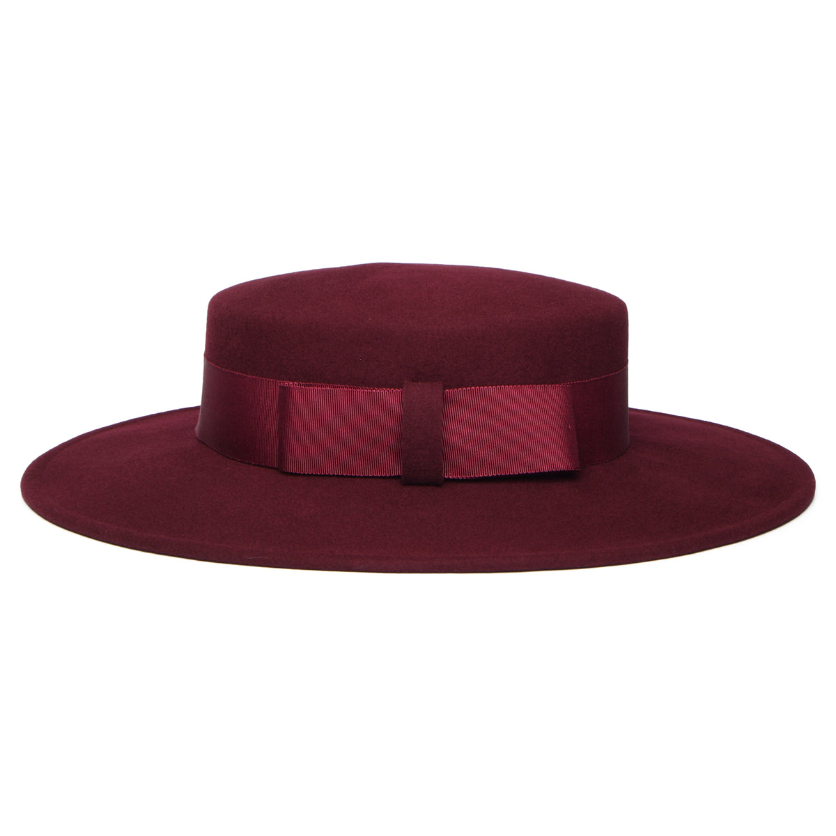 Sombrero Boater Fiona de fieltro de lana de Whiteley - Mora
