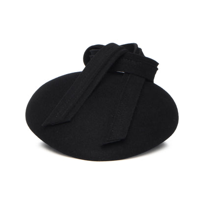 Sombrero Pillbox Rachel de lana de Whiteley - Negro