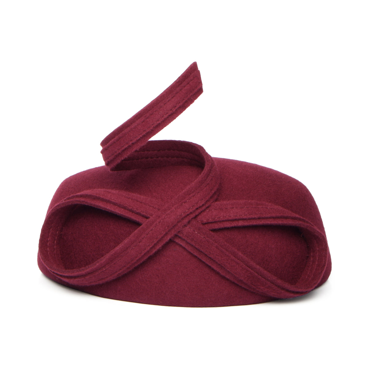 Sombrero Pillbox Eugenie de lana de Whiteley - Mora