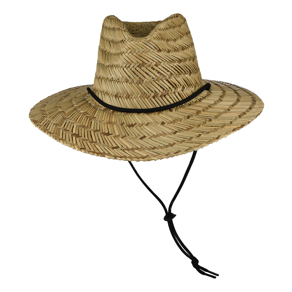 Sombrero de Guardacosta Messer de paja de Brixton - Beige Arena
