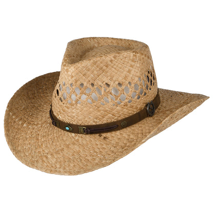 Sombrero Cowboy ventilado de rafia de Stetson - Natural