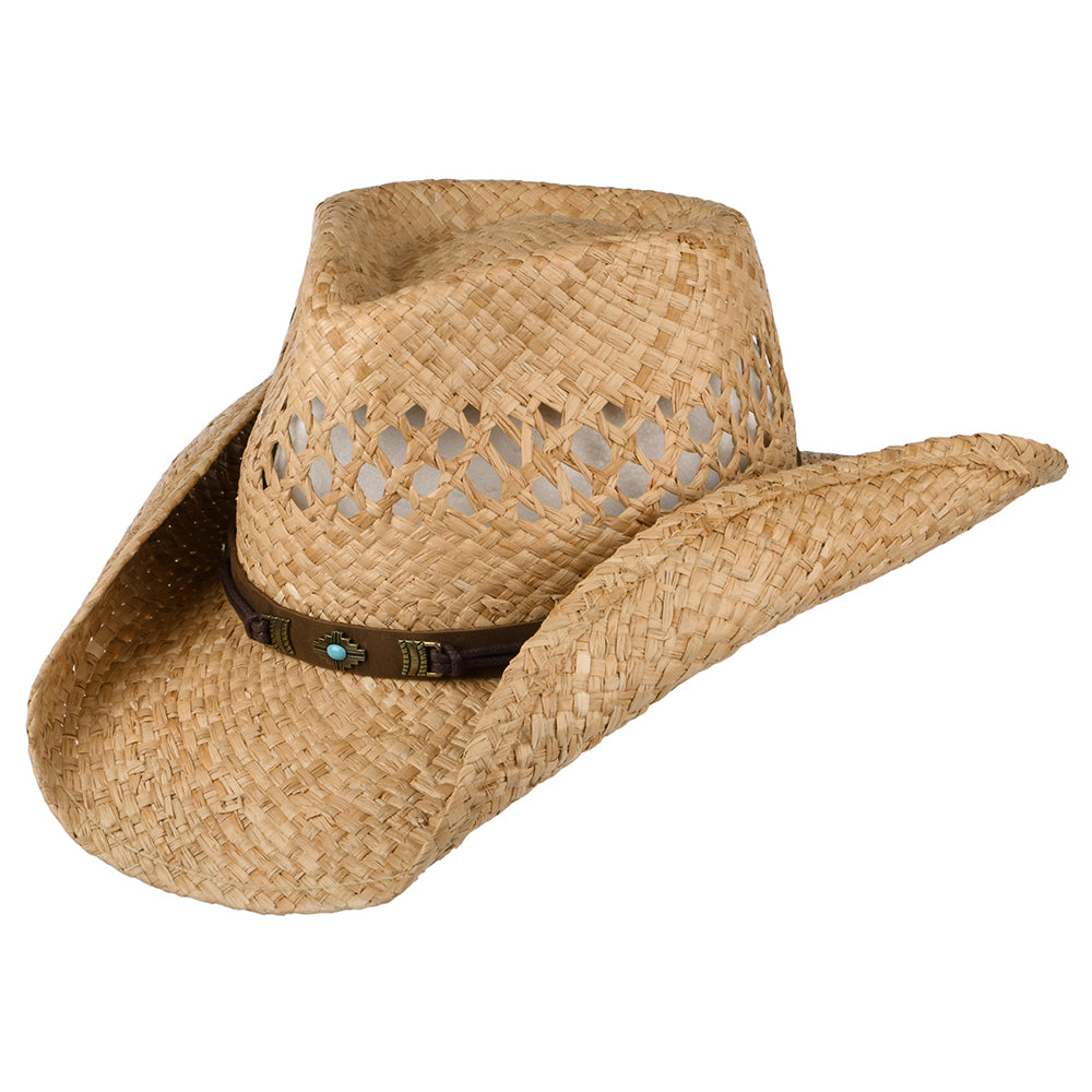 Sombrero Cowboy ventilado de rafia de Stetson - Natural