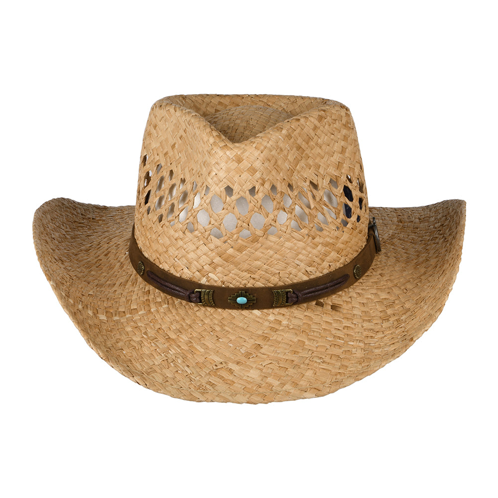 Sombrero Cowboy ventilado de rafia de Stetson - Natural