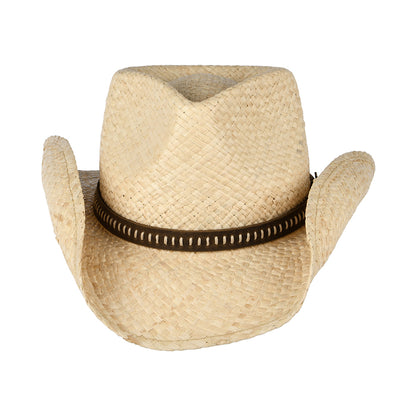 Sombrero Cowboy Western de rafia de Stetson - Natural