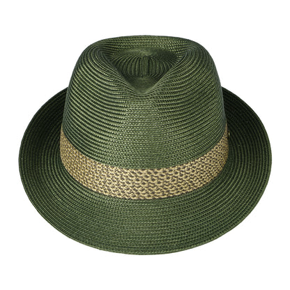 Sombrero Trilby Milan de Failsworth - Verde Oliva