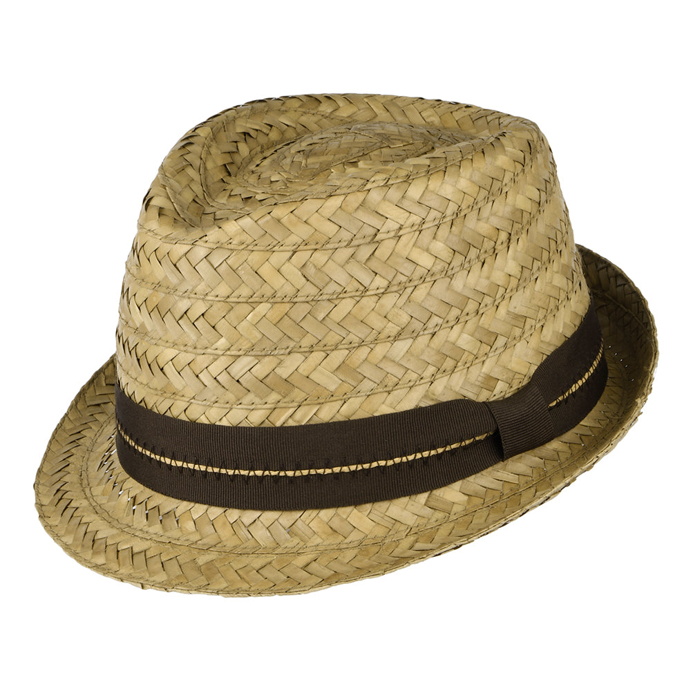 Sombrero Trilby de palm de Dorfman Pacific - Natural
