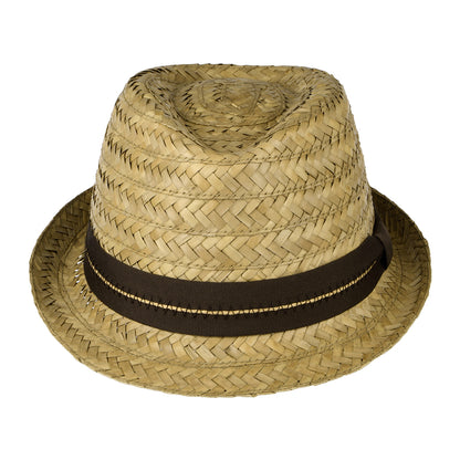 Sombrero Trilby de palm de Dorfman Pacific - Natural