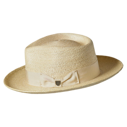 Sombrero Fedora Swindle de paja de Brixton - Natural