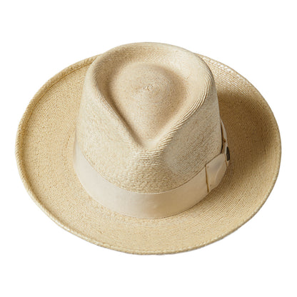 Sombrero Fedora Swindle de paja de Brixton - Natural